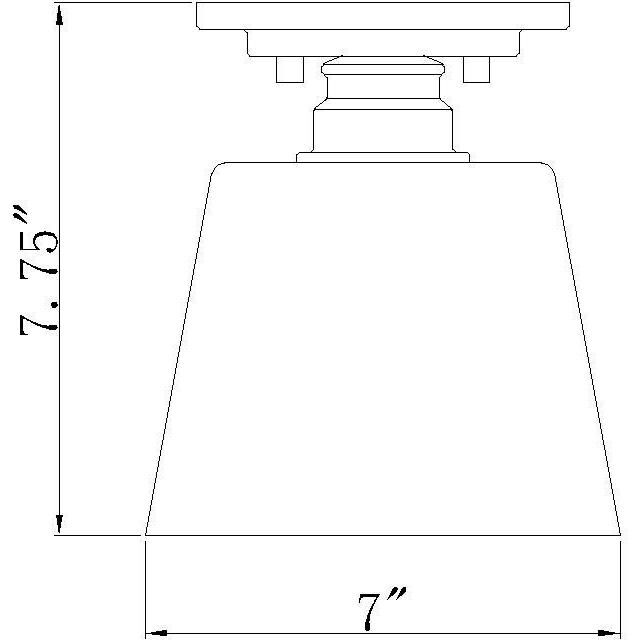 Annora 1 Light 7 inch Matte Black Flush Mount Ceiling Light