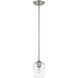 Joliet 1 Light 5.5 inch Brushed Nickel Pendant Ceiling Light