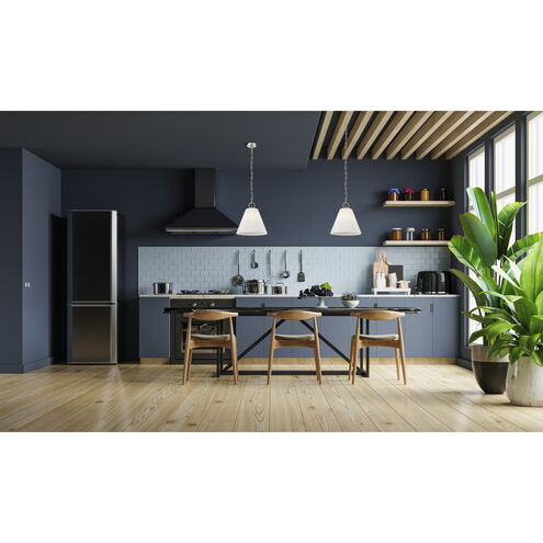 Alaric 1 Light 14 inch Polished Nickel Pendant Ceiling Light