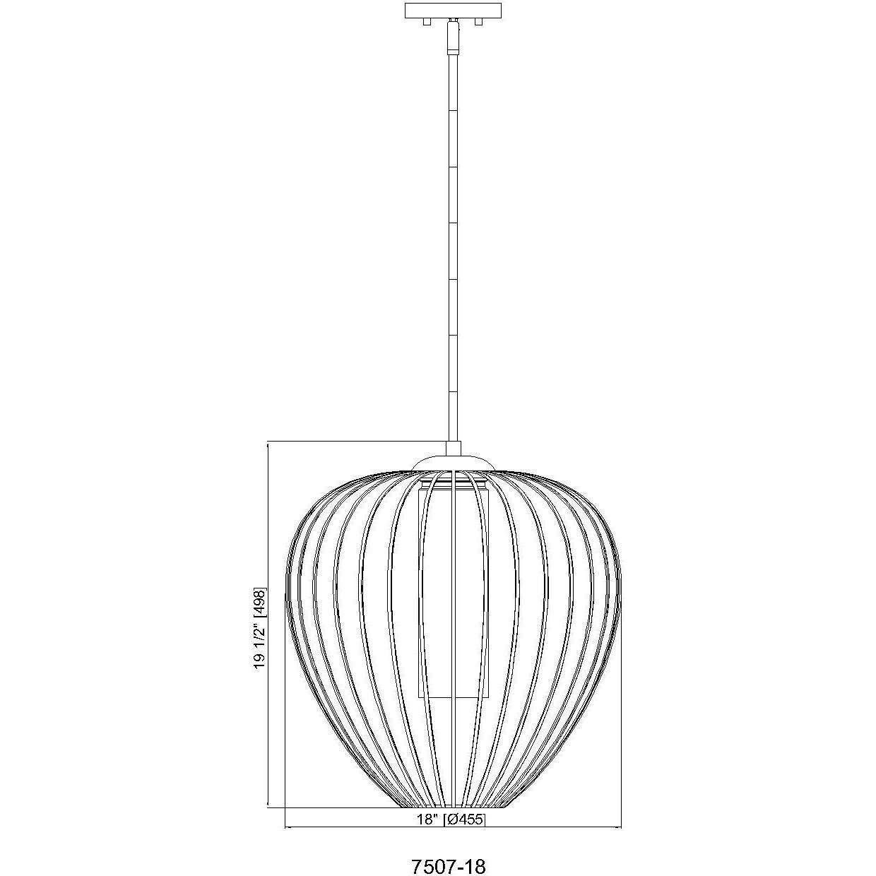 Z-Lite 7507-18MGLD Savanti 1 Light 18 inch Modern Gold