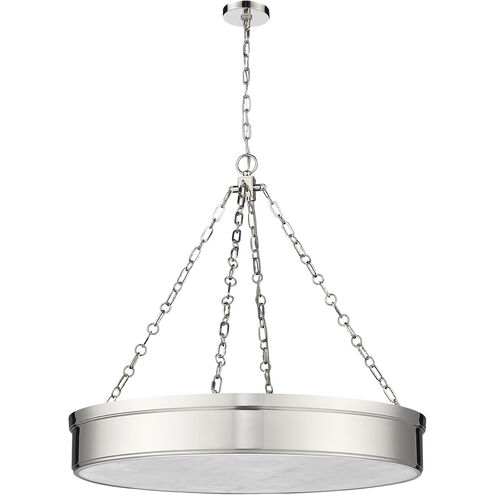 Anders LED 33 inch Polished Nickel Chandelier Ceiling Light