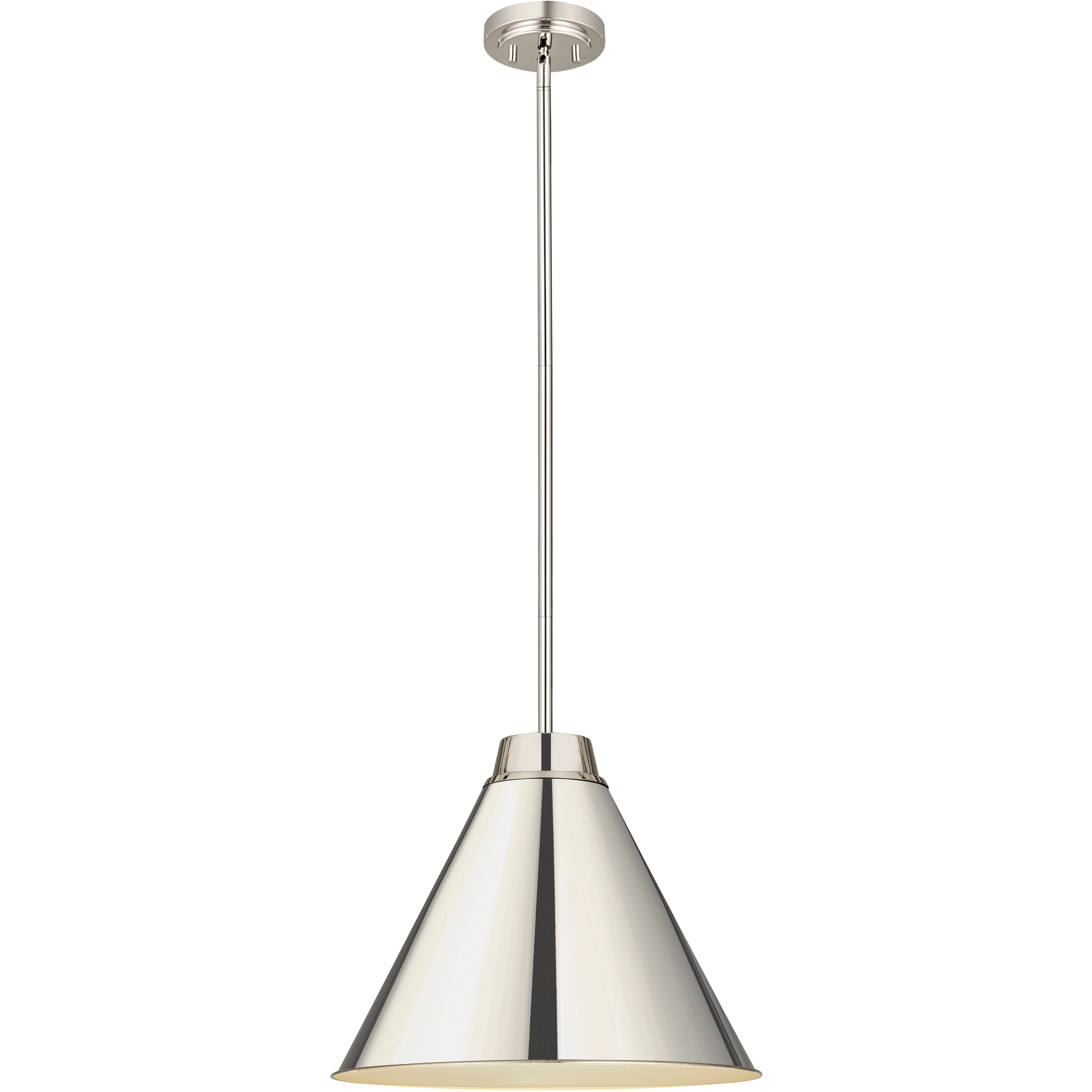 Eaton 1 Light 18 inch Polished Nickel Pendant Ceiling Light