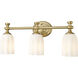 Orion 3 Light 22 inch Modern Gold Bath Vanity Light Wall Light