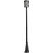 Brookside 1 Light 113.5 inch Black Outdoor Post Mounted Fixture