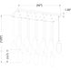 Arden 17 Light 42 inch Matte Black Linear Chandelier Ceiling Light