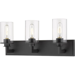 Savannah 3 Light 23 inch Bronze Vanity Wall Light