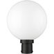 Laurent 1 Light 15.75 inch Black Outdoor Post Mount Fixture