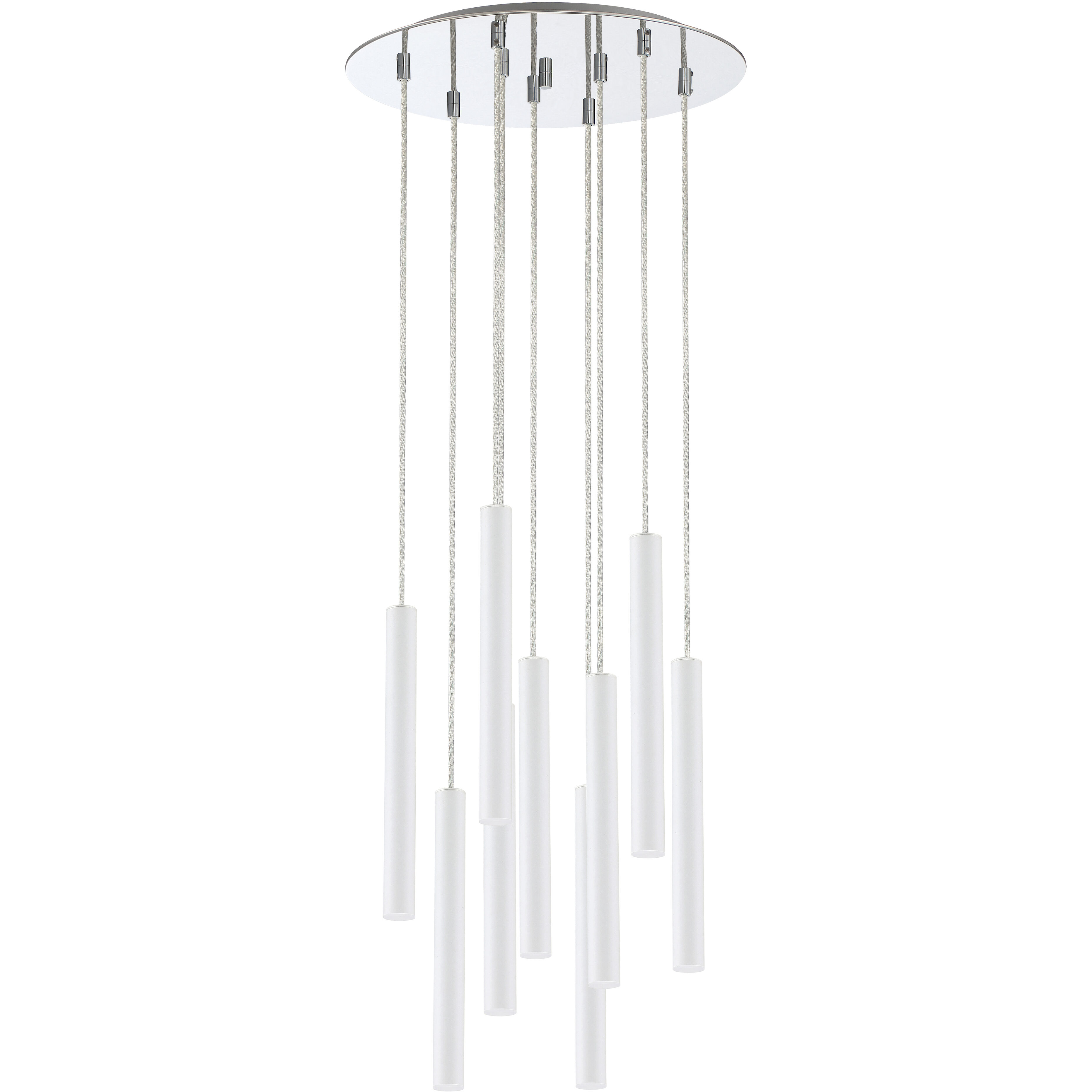 Forest LED 16 inch Chrome Chandelier Ceiling Light