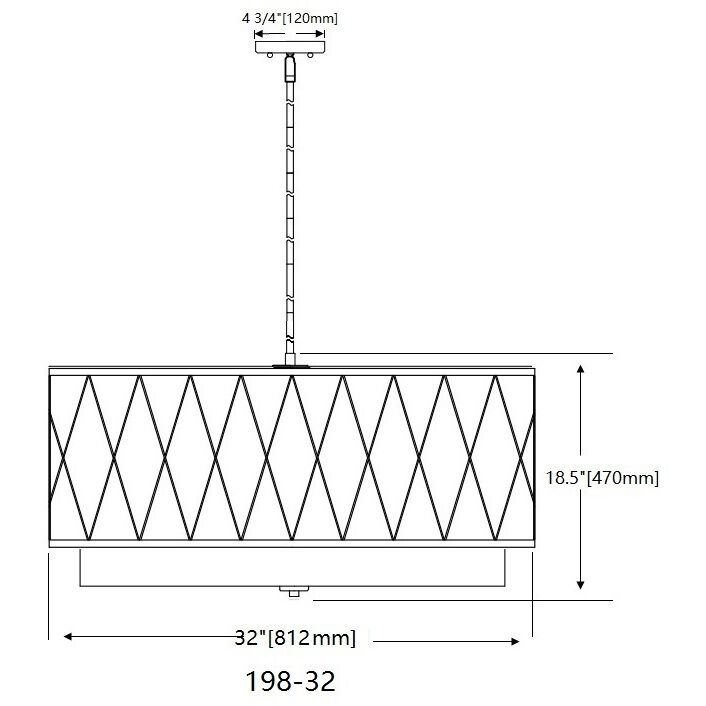 Dalton 5 Light 32 inch Brushed Nickel Pendant Ceiling Light