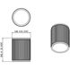 Stari LED 6.25 inch Modern Gold Flush Mount Ceiling Light
