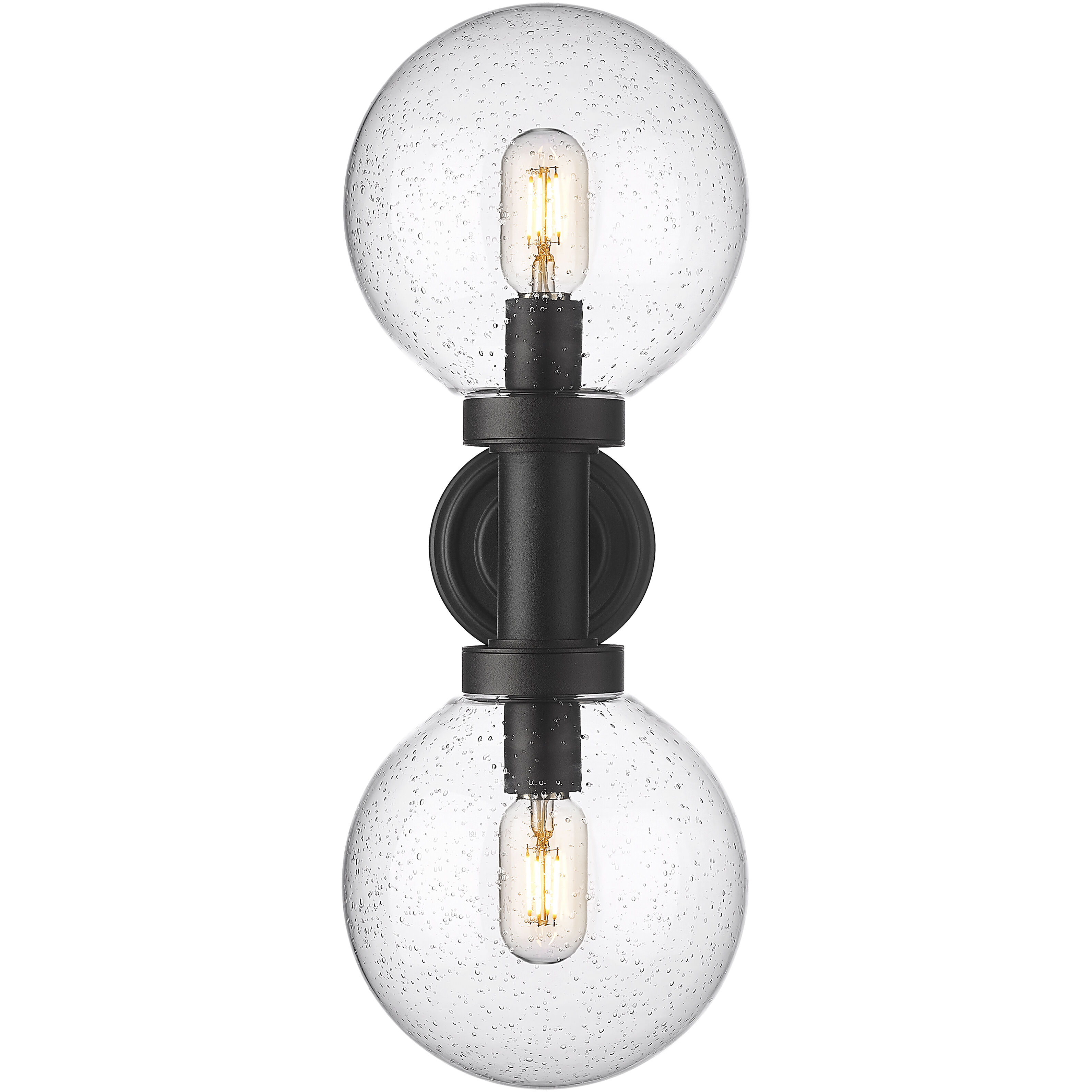 Laurent 2 Light 21 inch Black Outdoor Wall Light