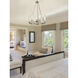 Beau 6 Light 26 inch Polished Nickel Chandelier Ceiling Light