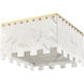 Viviana 9 Light 19.5 inch Rubbed Brass Flush Mount Ceiling Light