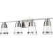 Ethos LED 32 inch Brushed Nickel Vanity Wall Light in Clear Glass