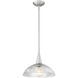 Lunelle 1 Light 12 inch Brushed Nickel Pendant Ceiling Light