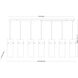 Fontaine Linear Chandelier Ceiling Light in Brushed Nickel