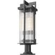 Fortis 2 Light 28.5 inch Sand Black Outdoor Pier Mounted Fixture