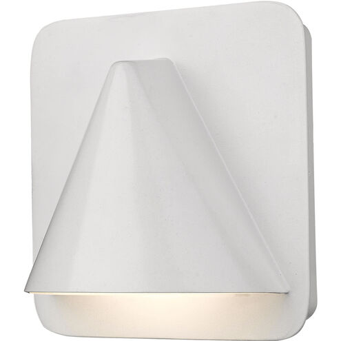 Obelisk LED 6.25 inch White Outdoor Wall Light
