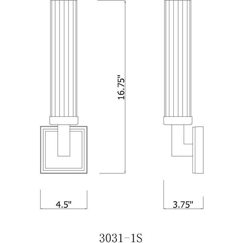 Beau Wall Sconce Wall Light in Bronze