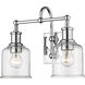 Bryant 2 Light 16 inch Chrome Vanity Wall Light