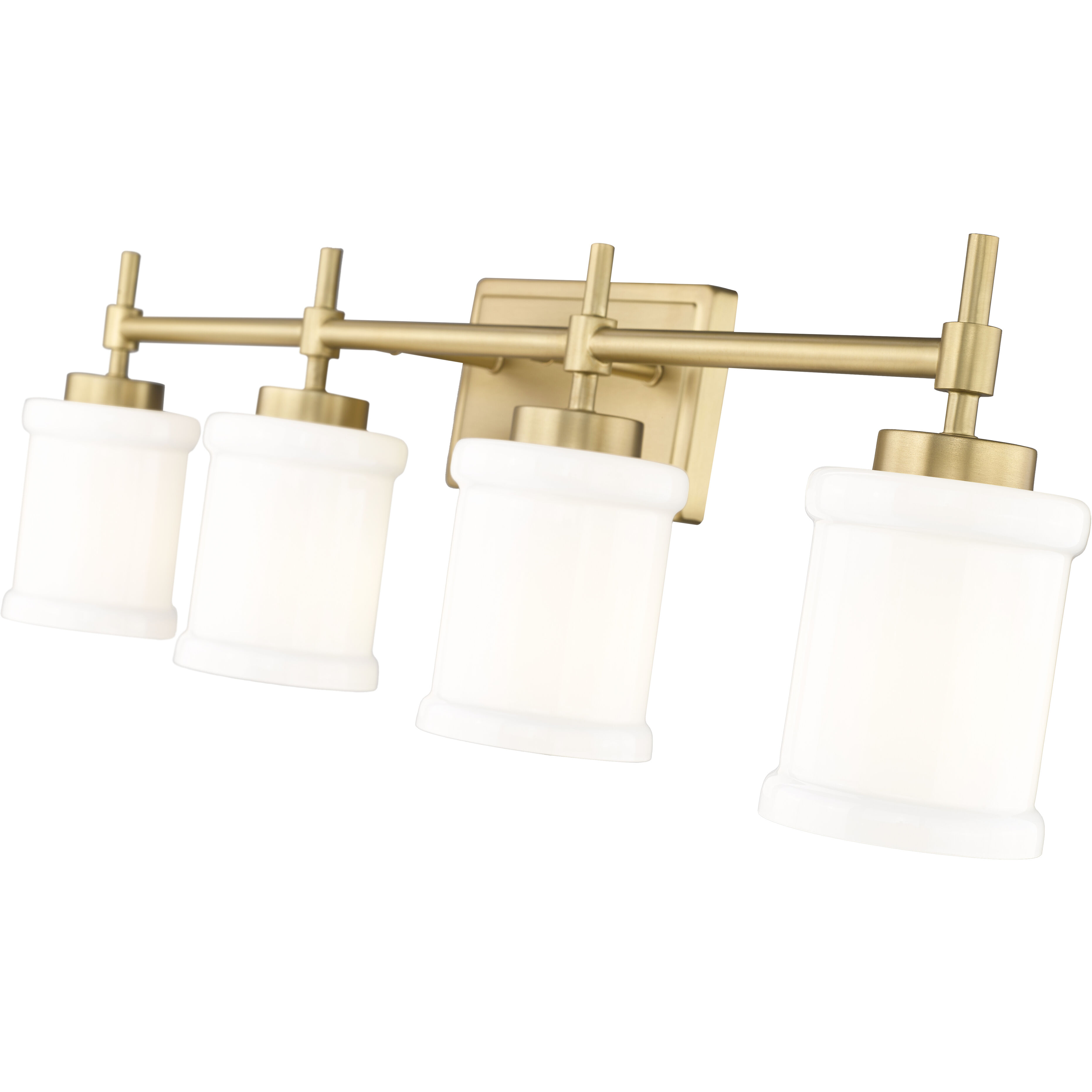 Cadoc 4 Light 31.5 inch Modern Gold Bath Vanity Light Wall Light