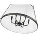 Madeline 6 Light 24 inch Matte Black Pendant Ceiling Light