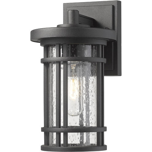 Jordan 1 Light 11 inch Black Outdoor Wall Sconce