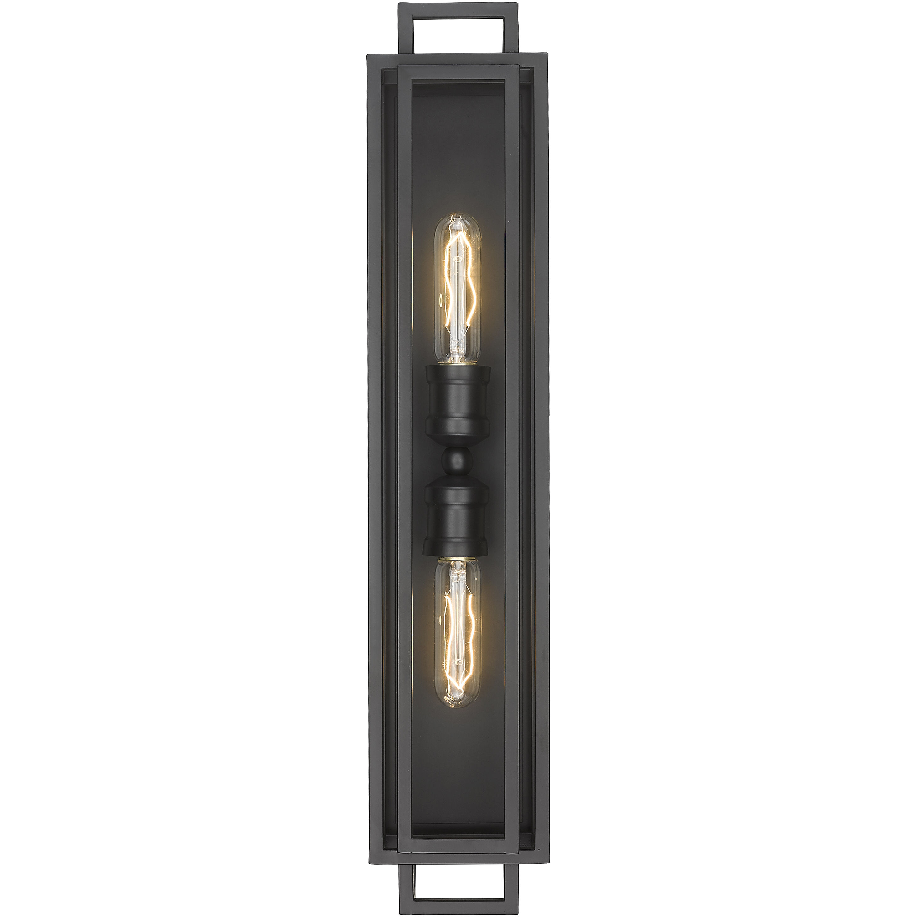 Titania 2 Light 4.75 inch Matte Black Vanity Wall Light