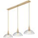 Lunelle 3 Light 12.00 inch Island Light