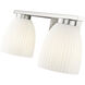 Naya 2 Light 16 inch Brushed Nickel Bath Vanity Light Wall Light