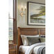 Esme 2 Light 8 inch Modern Gold Wall Sconce Wall Light