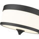 Cosmopolitan 3 Light 13.75 inch Matte Black Flush Mount Ceiling Light