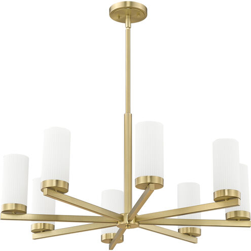 Danica 8 Light 31.5 inch Modern Gold Chandelier Ceiling Light
