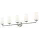 Montford 5 Light 40 inch Brushed Nickel Bath Vanity Light Wall Light