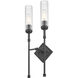 Esme 2 Light 8 inch Matte Black Wall Sconce Wall Light
