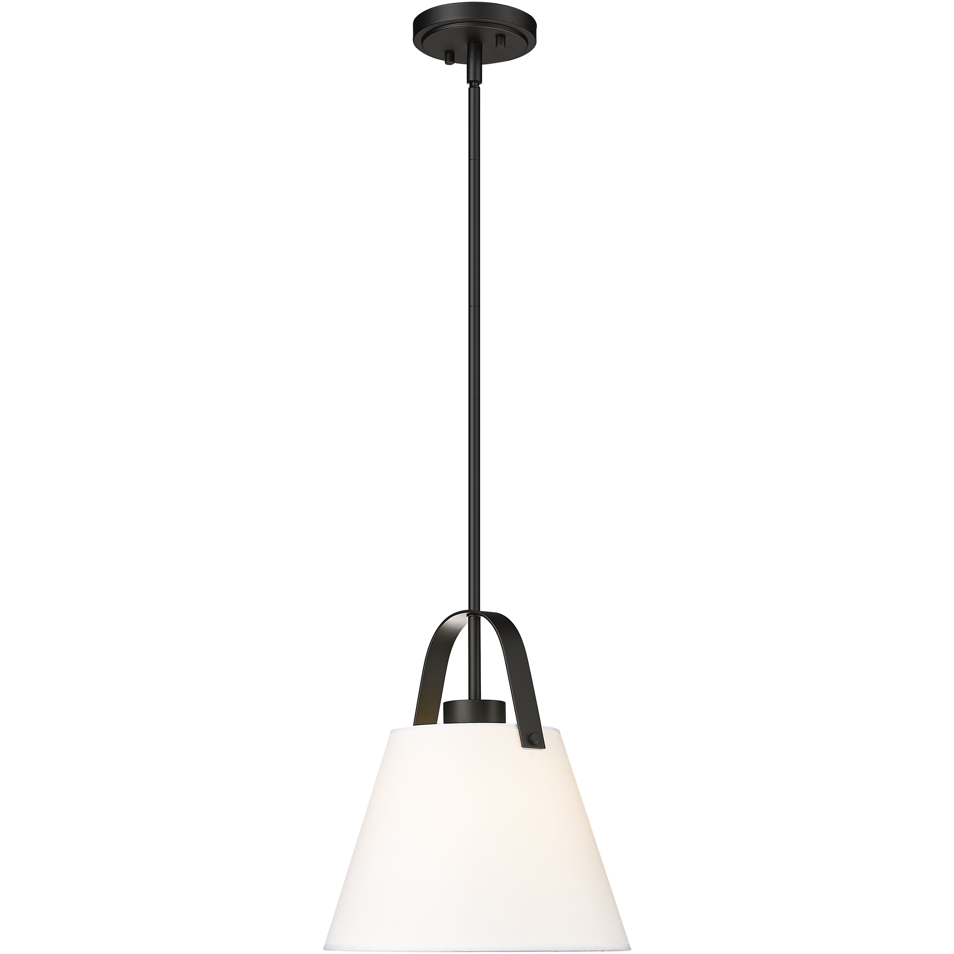 Z-Studio 1 Light 12.5 inch Matte Black Pendant Ceiling Light