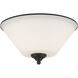 Jarra 2 Light 13 inch Bronze Flush Mount Ceiling Light