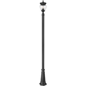Davina 3 Light 114.25 inch Black Outdoor Post Mounted Fixture in G9