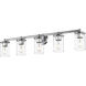 Thayer 5 Light 39 inch Chrome Vanity Wall Light