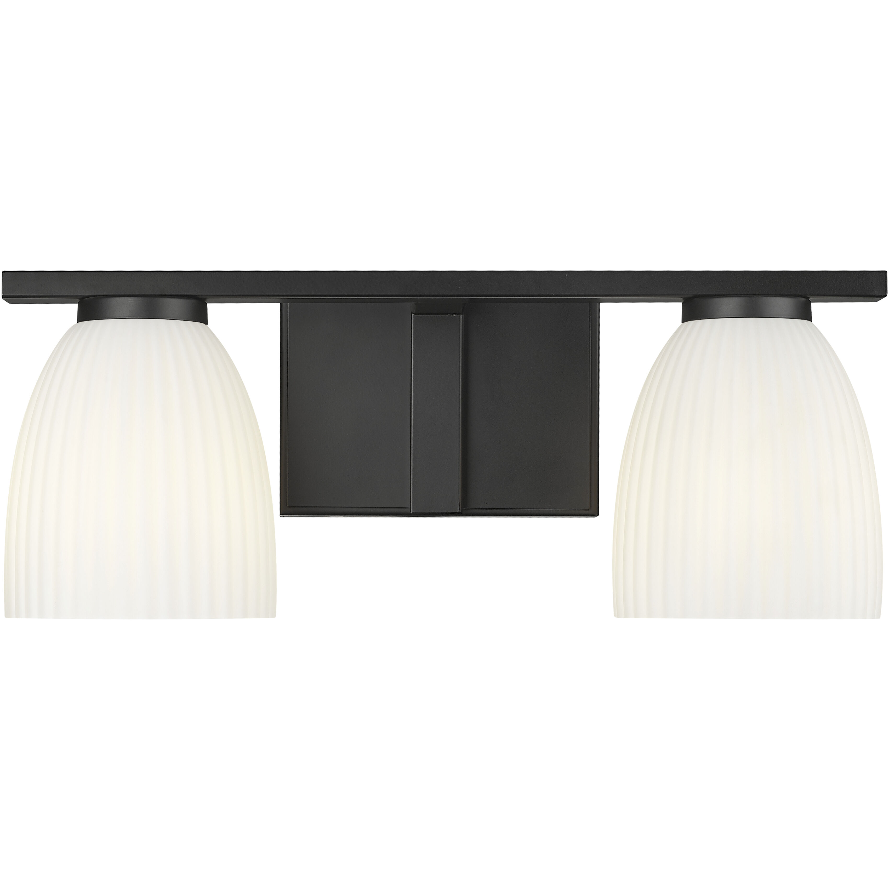 Naya 2 Light 16 inch Matte Black Bath Vanity Light Wall Light