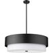 Counterpoint 6 Light 31.5 inch Matte Black Chandelier Ceiling Light