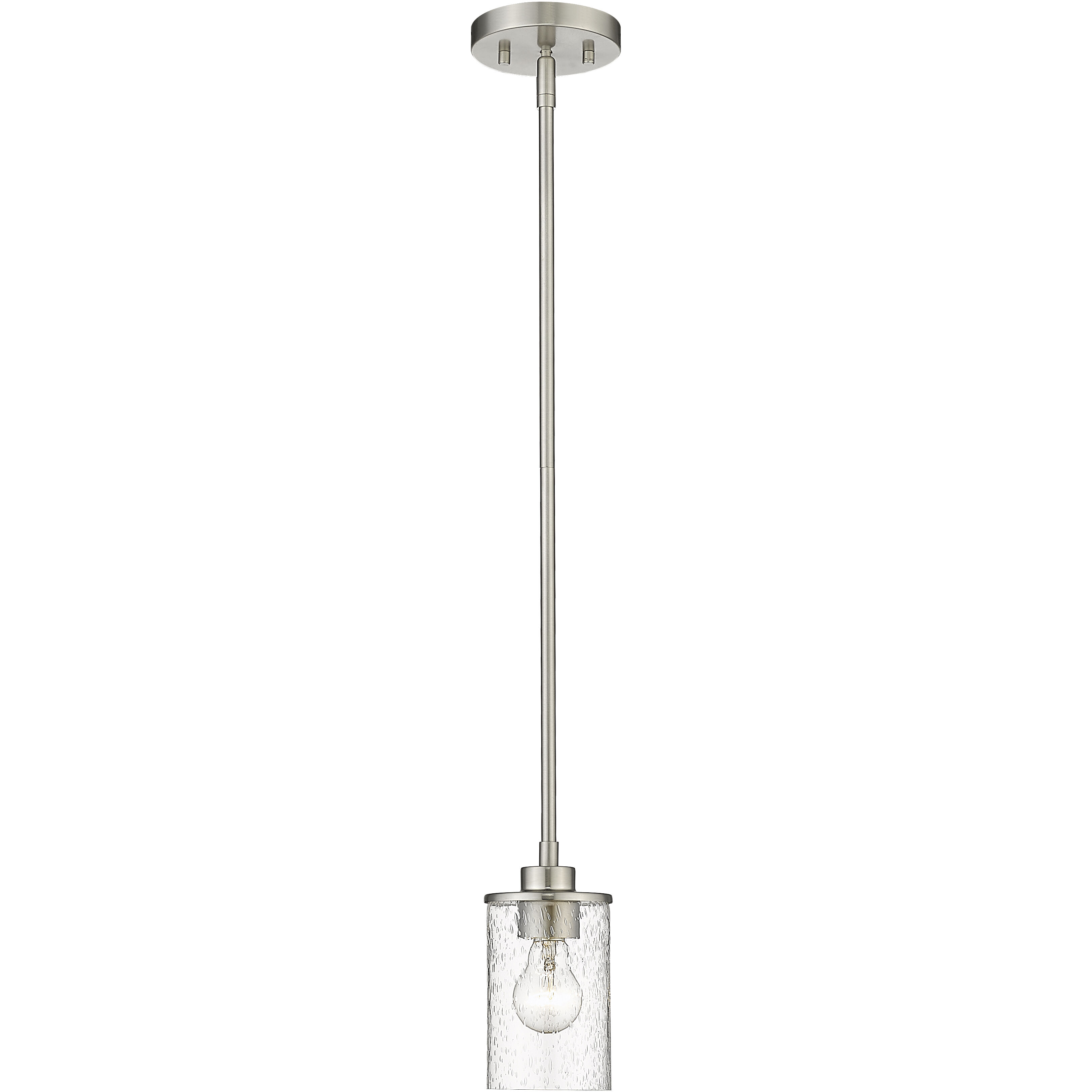 Beckett 1 Light 5.25 inch Brushed Nickel Pendant Ceiling Light
