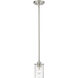 Beckett 1 Light 5.25 inch Brushed Nickel Pendant Ceiling Light