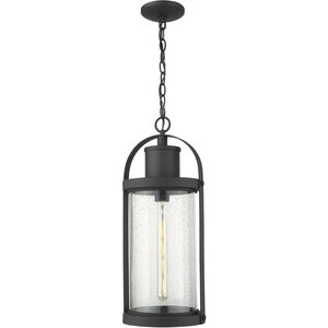 Roundhouse 1 Light 9.25 inch Black Outdoor Chain Mount Ceiling Fixture