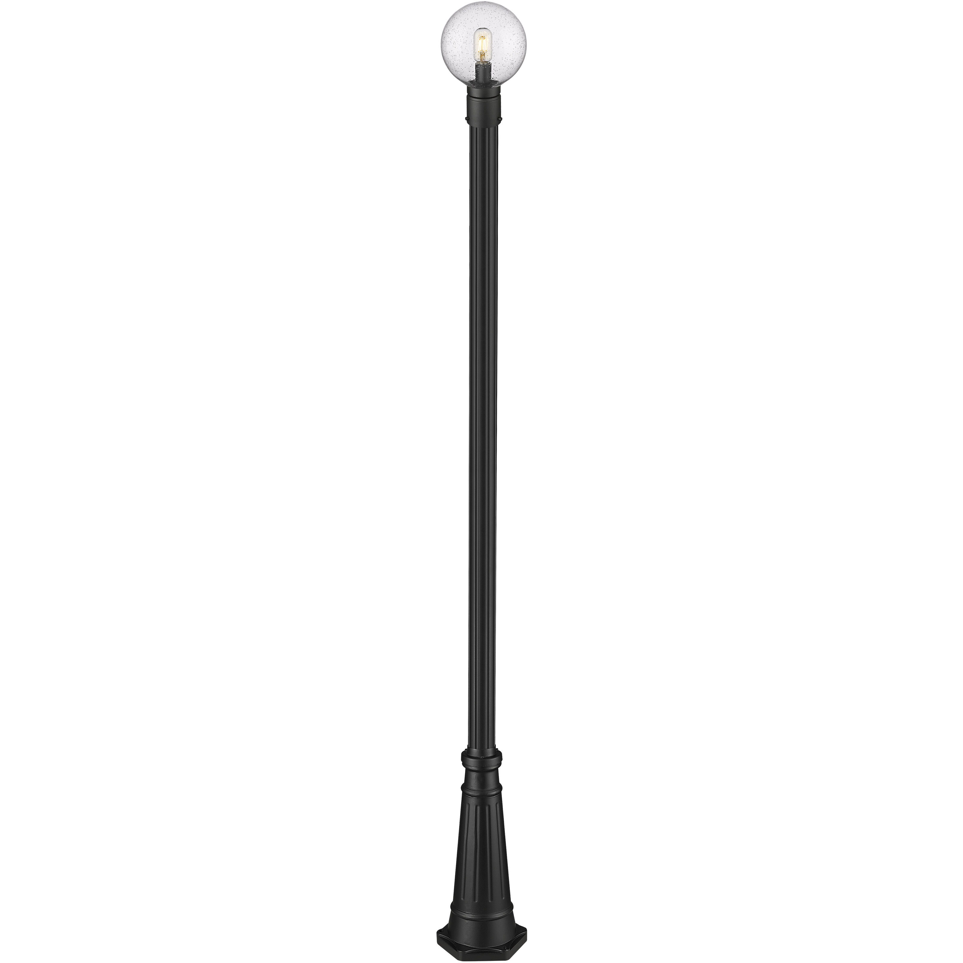 Laurent 1 Light 105.5 inch Black Outdoor Post Mounted Fixture