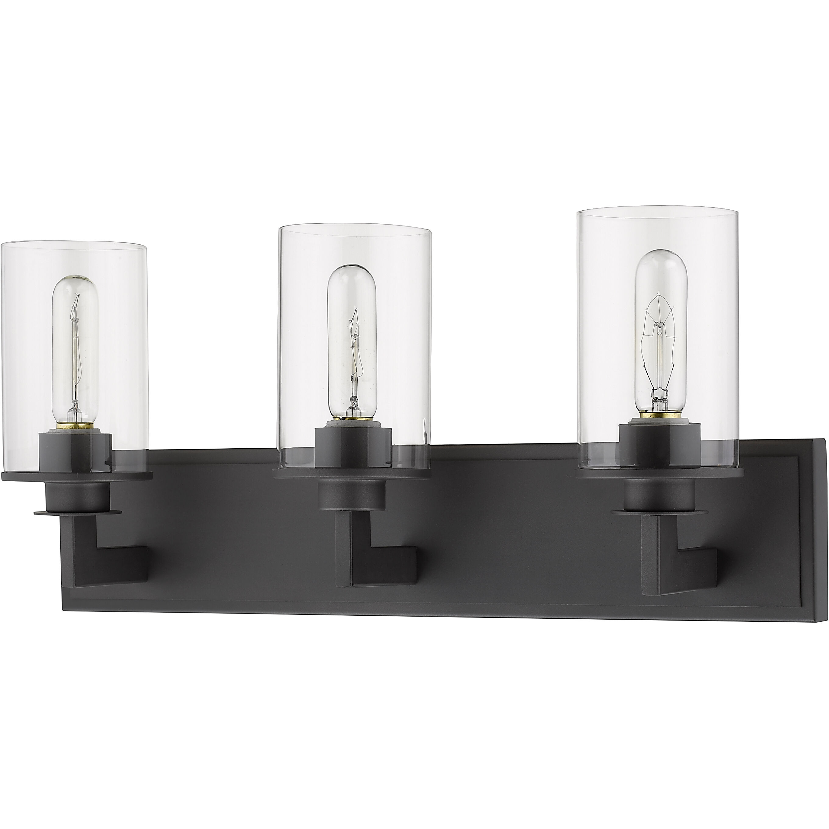 Savannah 3 Light 23 inch Bronze Vanity Wall Light