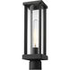 Glenwood 1 Light 15 inch Black Outdoor Post Mount Fixture