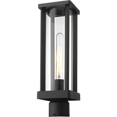 Glenwood 1 Light 15 inch Black Outdoor Post Mount Fixture