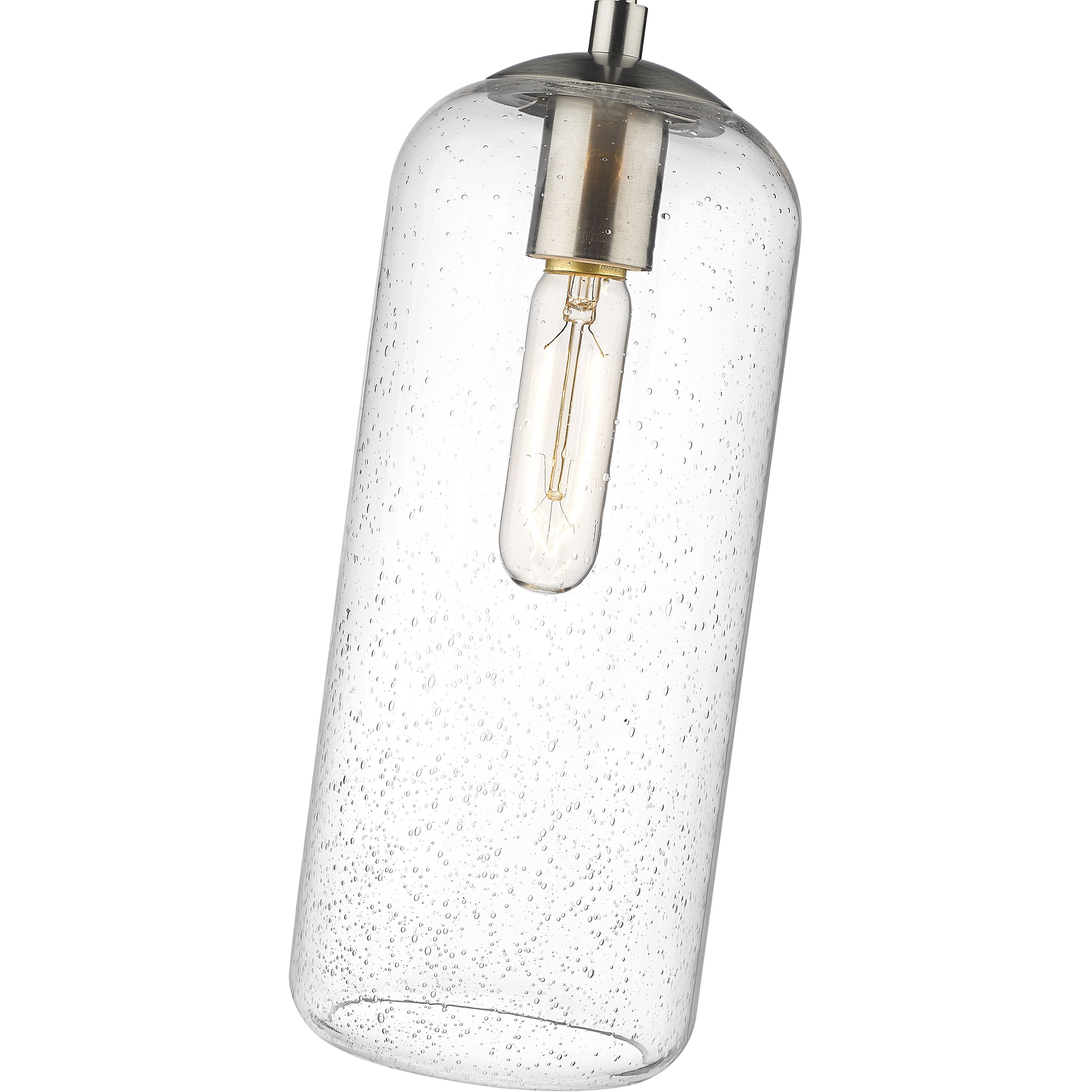 Monty 1 Light 5.25 inch Brushed Nickel Pendant Ceiling Light