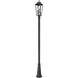 Gannon 3 Light 120.75 inch Black Outdoor Post Mounted Fixture
